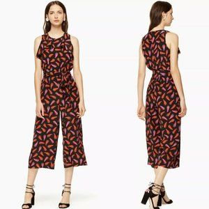 Kate Spade Hot Pepper Jumpsuit in Silk